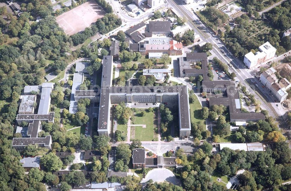 Aerial image Berlin-Friedrichshain - Krankenhaus im Friedrichshain an der Landsberger Allee 49 in 10249 Berlin.