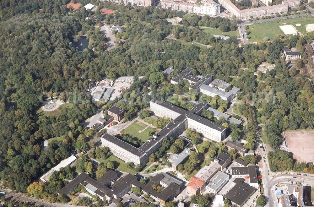 Berlin-Friedrichshain from the bird's eye view: Krankenhaus im Friedrichshain an der Landsberger Allee 49 in 10249 Berlin.