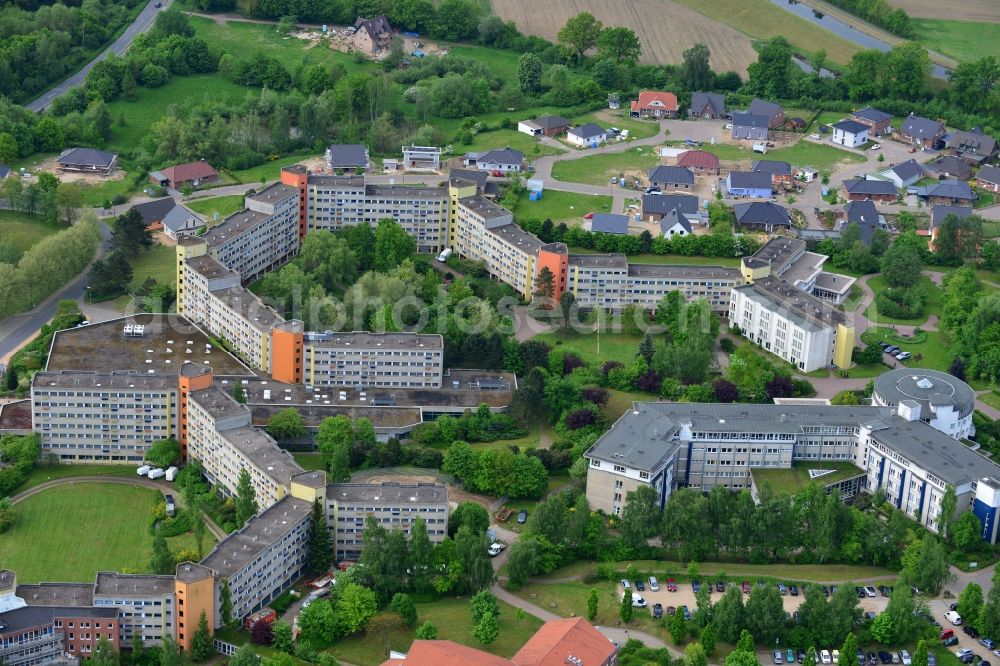 Aerial photograph Ratzeburg - Clinic of the hospital grounds in Ratzeburg in the state Schleswig-Holstein