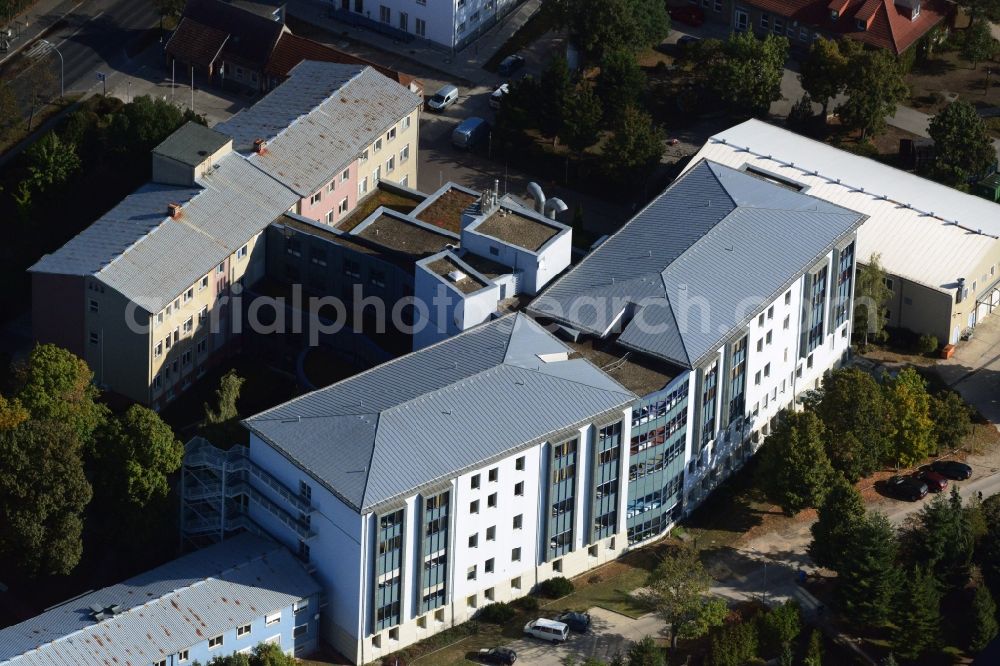 Aerial image Strausberg - Hospital Maerkisch-Oderland at the Proetzeler Chaussee in Strausberg in Brandenburg