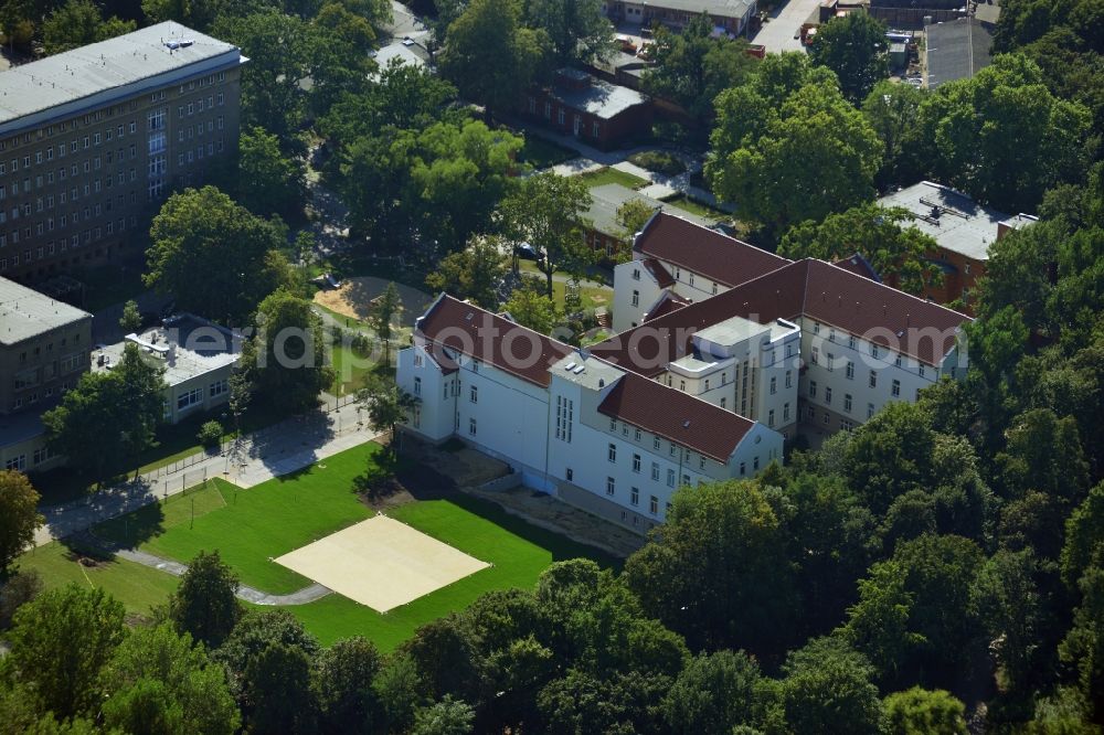 Aerial image Berlin - Hospital Vivantes clinical centre in Friedrichshain in Berlin