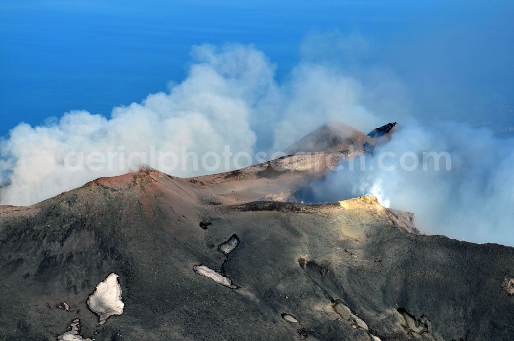 Aerial photograph Ätna - View to the volcano Mount Etna at Siciliy in italy