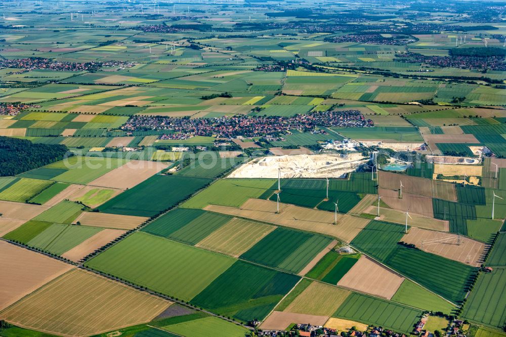 Söhlde from above - View on the Vereinigte Kreidewerke Damman in Soehlde in the state Lower Saxony