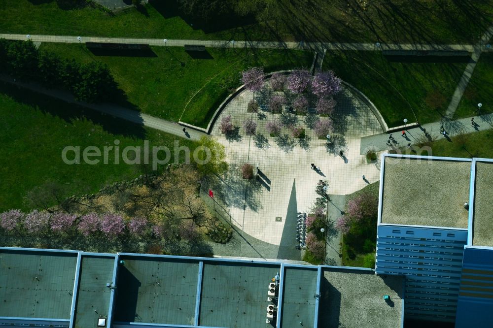 Aerial image Berlin - Circular surface - Place on Sozialont Lichtenberg Berlin in the district Lichtenberg in Berlin, Germany