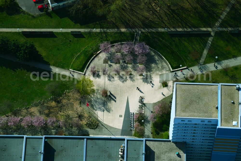 Aerial photograph Berlin - Circular surface - Place on Sozialont Lichtenberg Berlin in the district Lichtenberg in Berlin, Germany