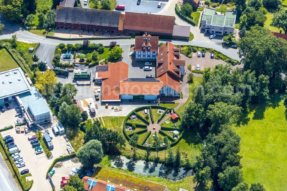 Aerial photograph Soest - Circular round park of on Kampstrasse in Soest in the state North Rhine-Westphalia, Germany