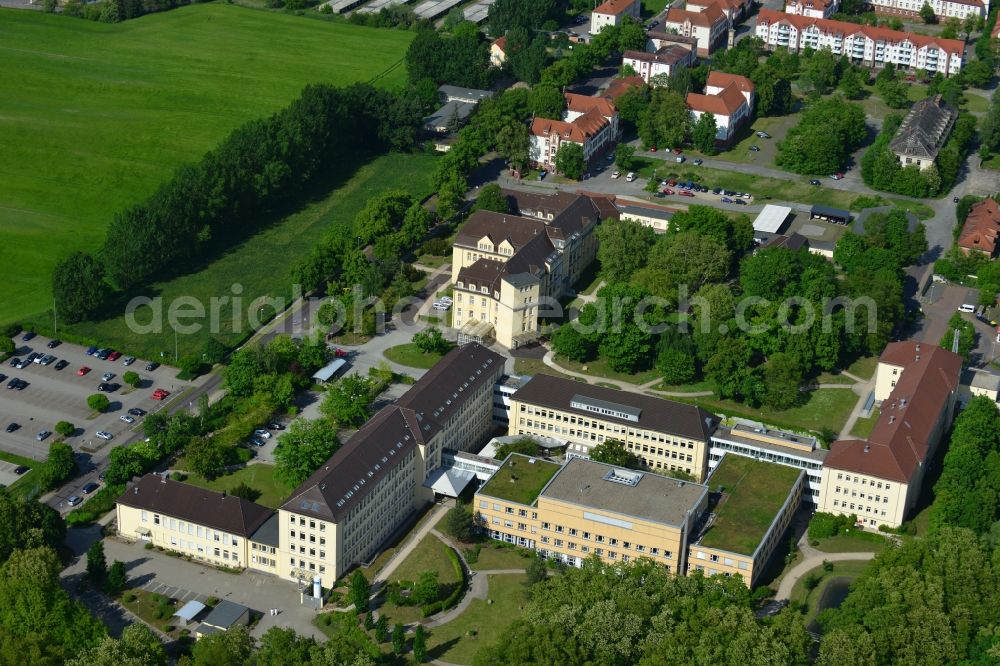 Aerial photograph Burg - View of the hospital Jerichower Land in Burg in the state of Saxony-Anhalt