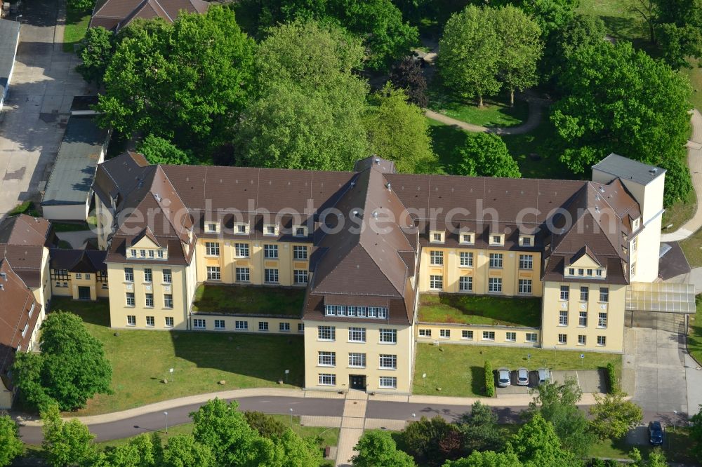 Aerial image Burg - View of the hospital Jerichower Land in Burg in the state of Saxony-Anhalt