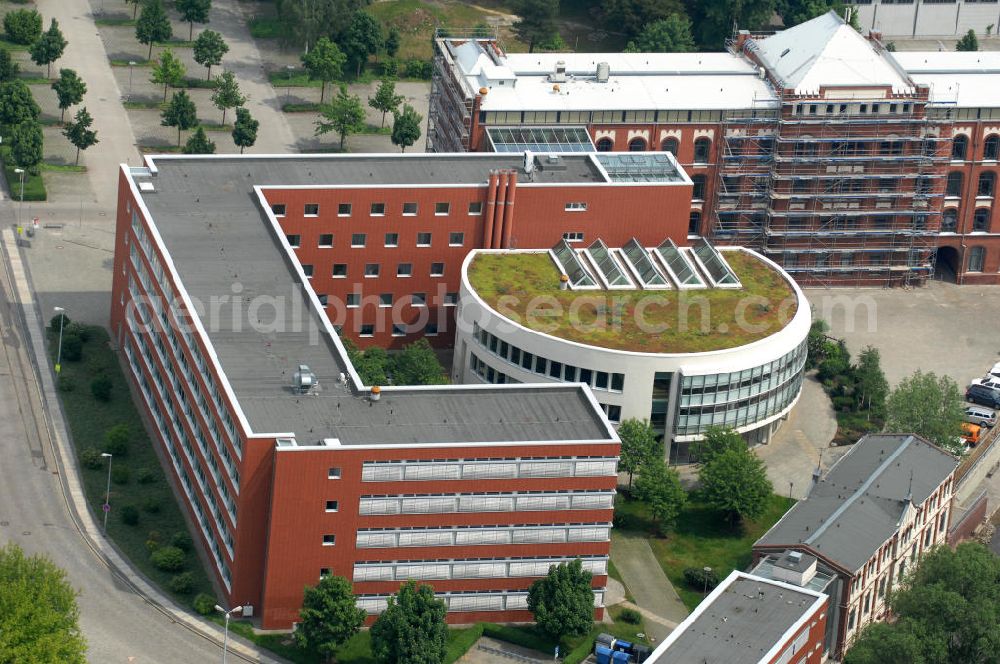 Aerial image Forst / Lausitz - County council administrative district Spee-Neisse ( courthouse ) in Fosrt in the Lusatia