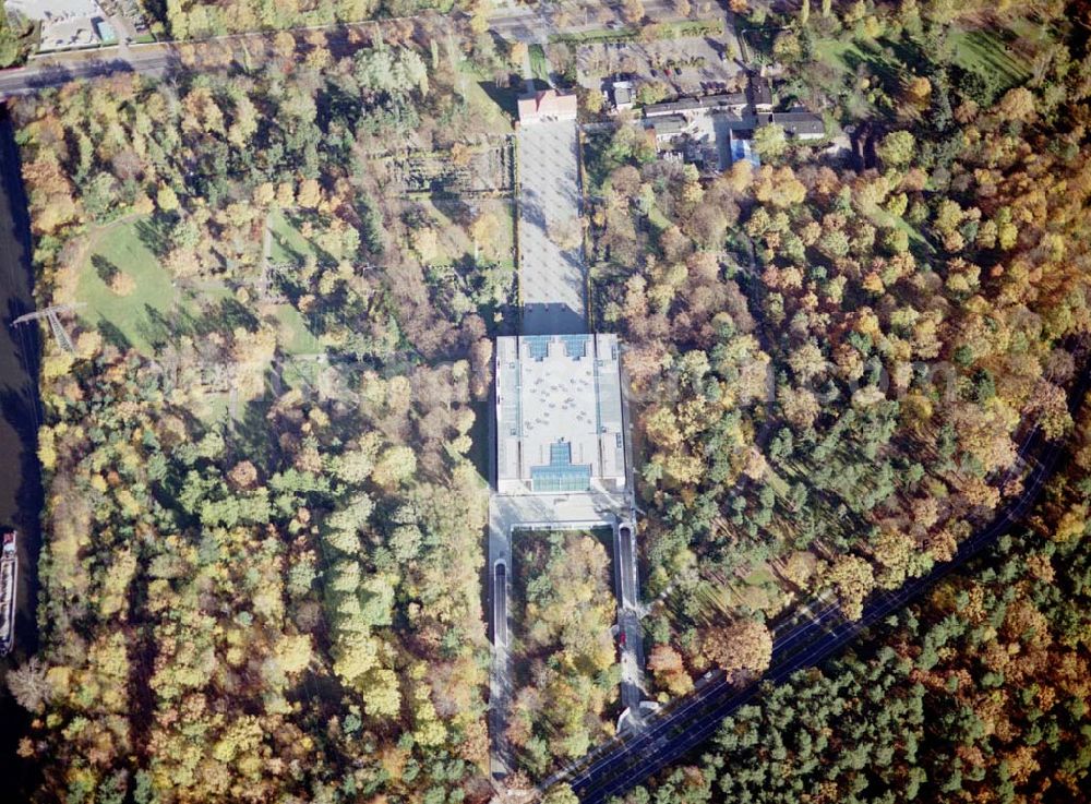 Aerial image Berlin - Baumschulenweg - Krematoriumsneubau in Berlin - Baumschulenweg.