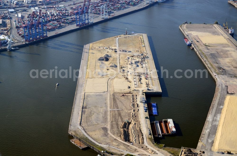 Aerial photograph Hamburg - Cruise Terminal in Hamburg-Mitte / Steinwerder. A project of the Hamburg Port Authority HPA