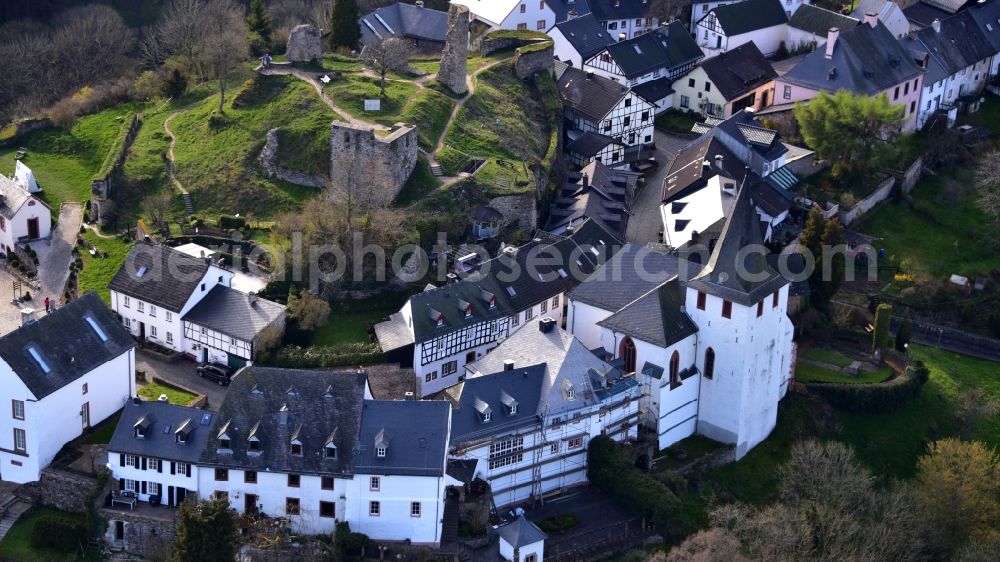 Aerial photograph Dahlem - Kronenburg in Dahlem in the state North Rhine-Westphalia, Germany