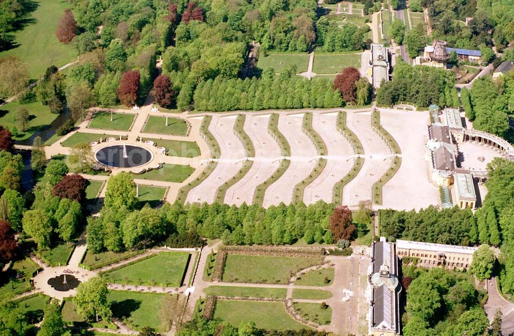 Aerial photograph Potsdam / Brandenburg - Krongut Bornstedt in Potsdam (ehem. Kaiserliches Mustergut Friedrich III.) Datum: 05.05.03