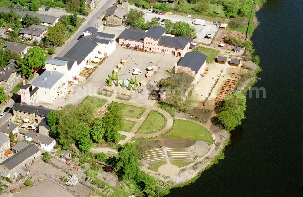 Potsdam / Brandenburg from the bird's eye view: Krongut Bornstedt in Potsdam (ehem. Kaiserliches Mustergut Friedrich III.) Datum: 05.05.03