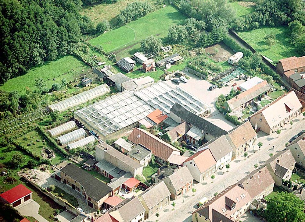 Mirow / Mecklenburg-Vorpommern from above - Krumm, H. Dietrich Gartenbau und Friedhofsgärtnerei Töpferstr. 20 17252 Mirow / Mecklenburg-Vorpommern