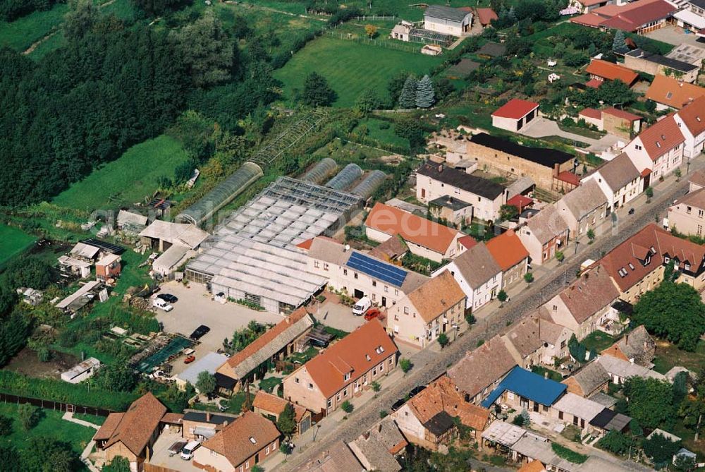 Mirow / Mecklenburg-Vorpommern from above - Krumm, H. Dietrich Gartenbau und Friedhofsgärtnerei Töpferstr. 20 17252 Mirow / Mecklenburg-Vorpommern