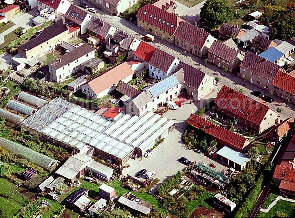 Mirow / Mecklenburg-Vorpommern from above - Krumm, H. Dietrich Gartenbau und Friedhofsgärtnerei Töpferstr. 20 17252 Mirow / Mecklenburg-Vorpommern