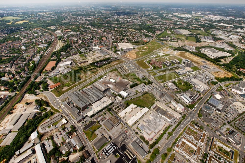 Aerial photograph Essen - View of the project of urban building Krupp Guertel in Essen in the state North Rhine-Westphalia