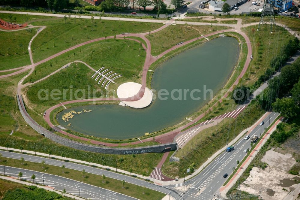 Aerial photograph Essen - View of the Krupp Park in Essen in the state North Rhine-Westphalia