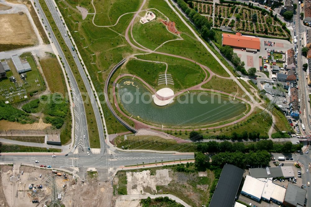 Essen from above - View of the Krupp Park in Essen in the state North Rhine-Westphalia