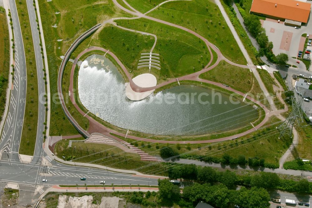 Essen from the bird's eye view: View of the Krupp Park in Essen in the state North Rhine-Westphalia