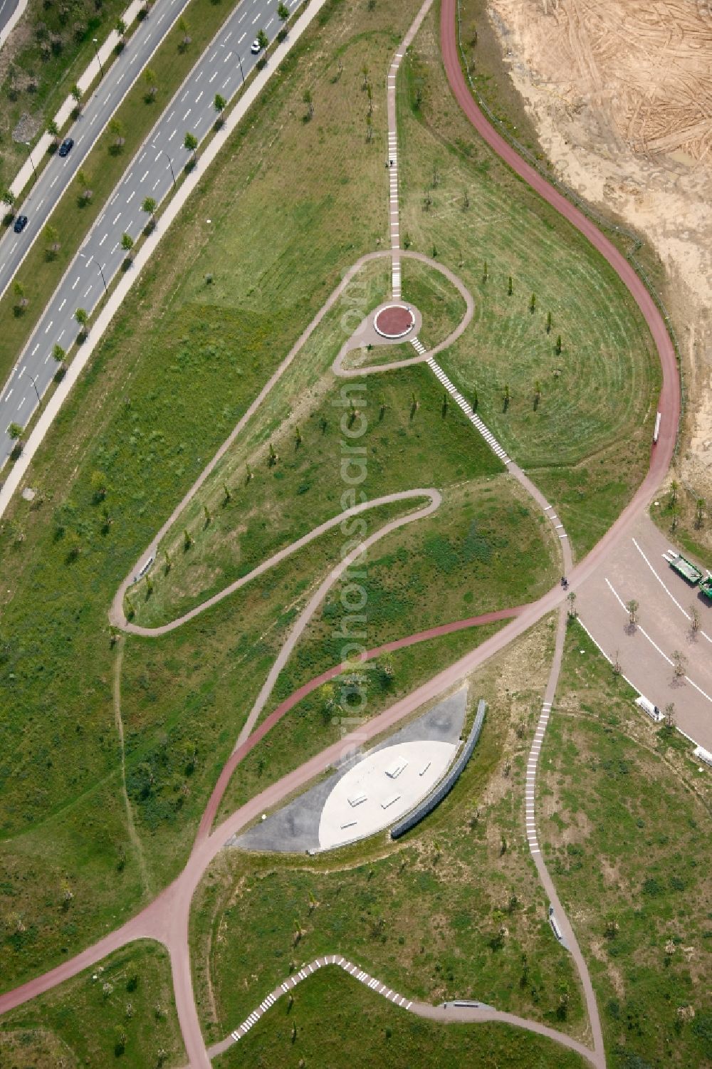 Aerial image Essen - View of the Krupp Park in Essen in the state North Rhine-Westphalia