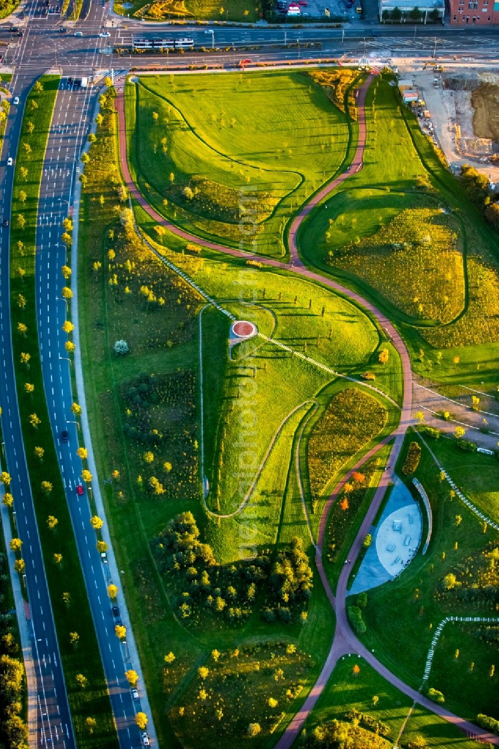 Aerial photograph Essen - View of the Krupp Park in Essen in the state North Rhine-Westphalia