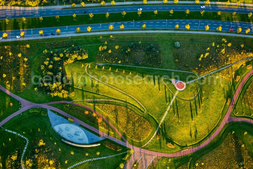 Essen from above - View of the Krupp Park in Essen in the state North Rhine-Westphalia