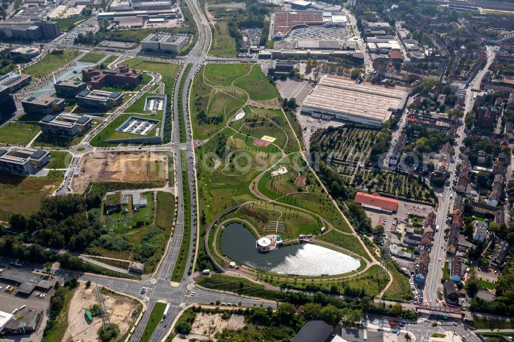 Aerial photograph Essen - Krupp Park at Krupp - Belt in Essen in North Rhine-Westphalia