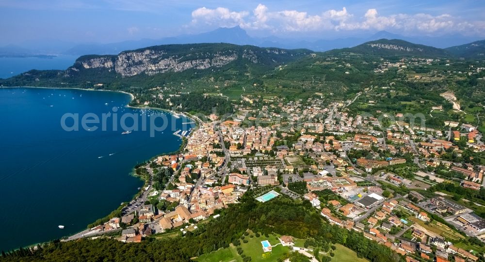 Garda from the bird's eye view: Townscape of Garda in Veneto, Italy