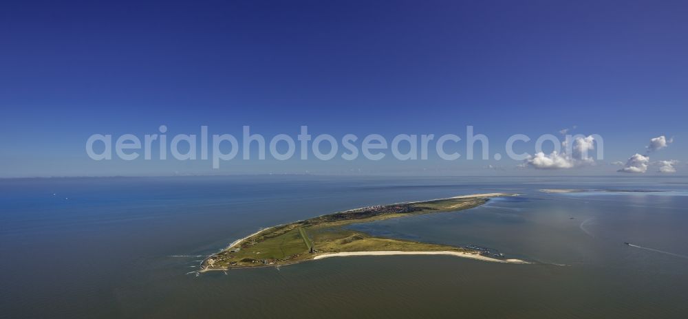 Aerial photograph Wangerooge - Coast of the island Wangerooge as part of the East Frisian Islands in the Wadden Sea in Lower Saxony