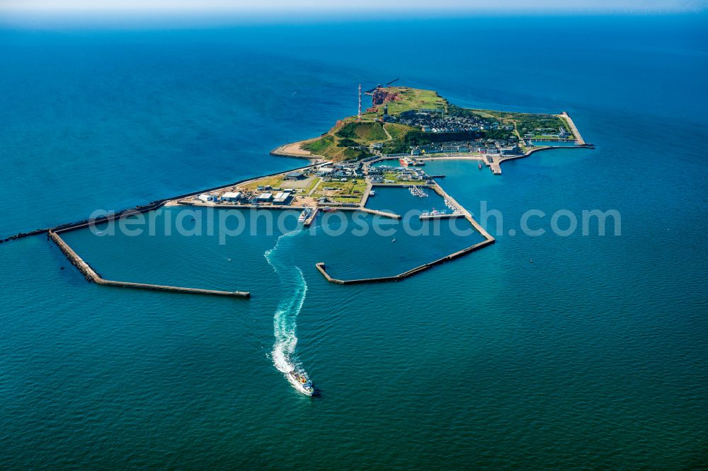 Helgoland from the bird's eye view: Coastal landscape of the island of Helgoland in the North Sea in the state of Schleswig-Holstein, Germany