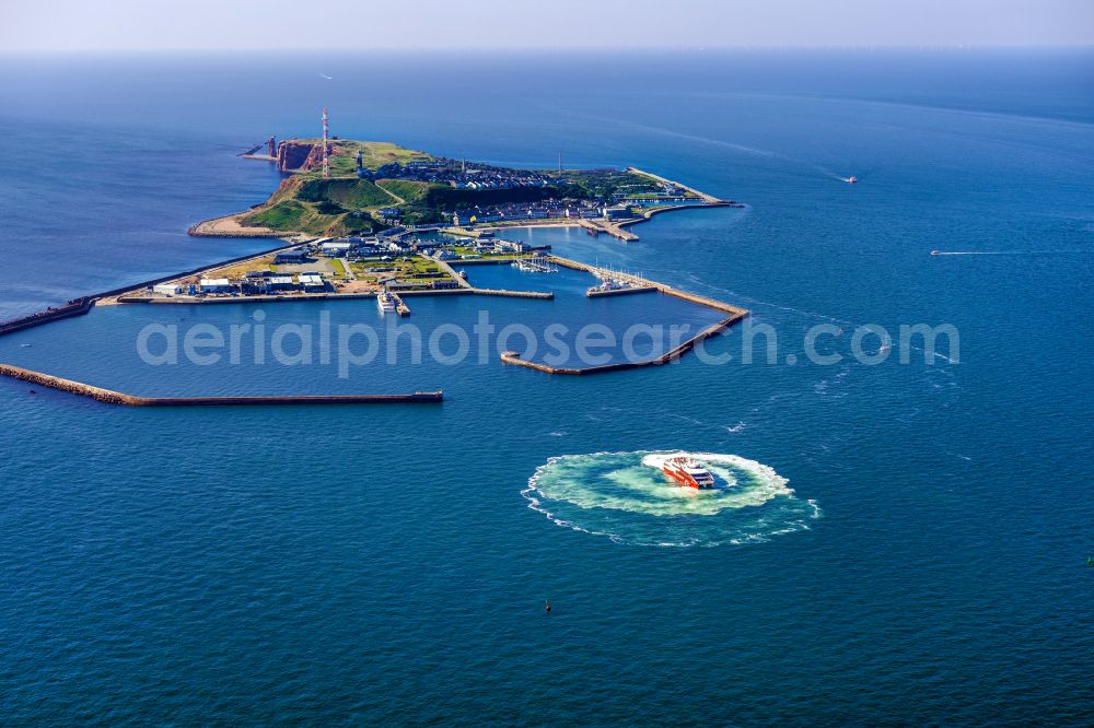 Helgoland from the bird's eye view: Coastal landscape of the island of Helgoland in the North Sea in the state of Schleswig-Holstein, Germany