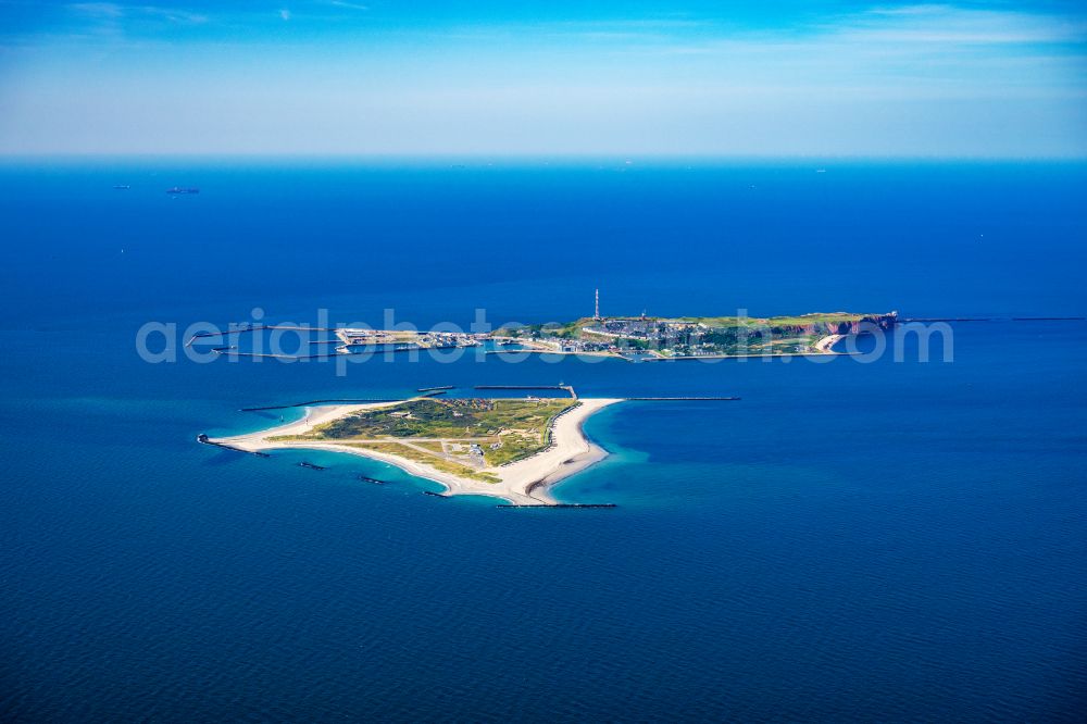 Aerial image Helgoland - Coastal landscape of the island of Helgoland in the North Sea in the state of Schleswig-Holstein, Germany