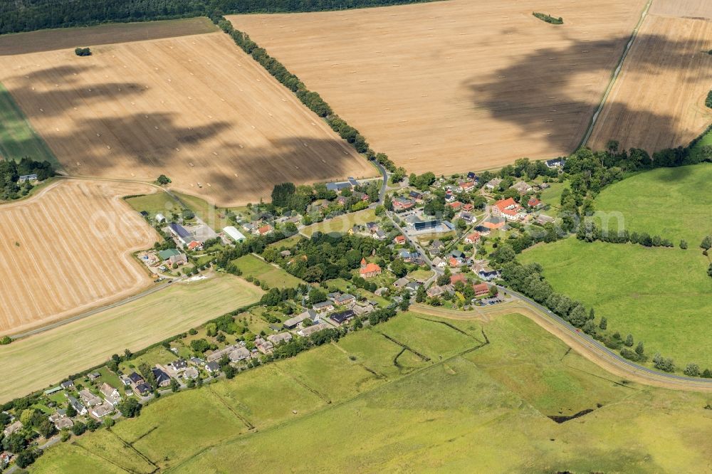 Aerial image Middelhagen - Coastal landscape on the island Ruegen Middelhagen in the state Mecklenburg-Vorpommern