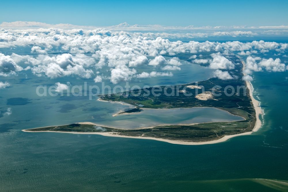 List from above - Coastal landscape at Sylter Ellenbogen in List in the state Schleswig-Holstein, Germany