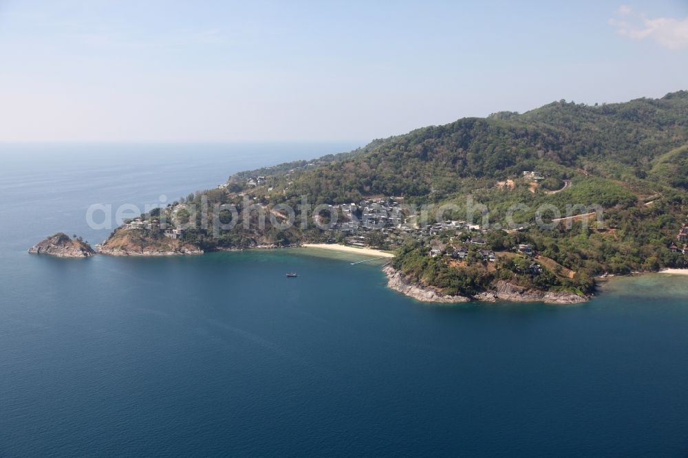 Kammala from above - The coastal area near Kammala on the island of Phuket in Thailand with the Iguana Beach is located in the west of the island