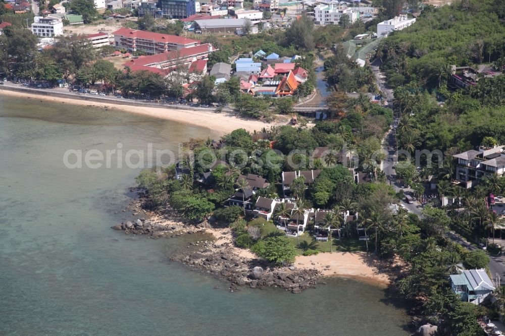 Aerial photograph Kammala - The coastal area near Kammala on the island of Phuket in Thailand is located in the west of the island