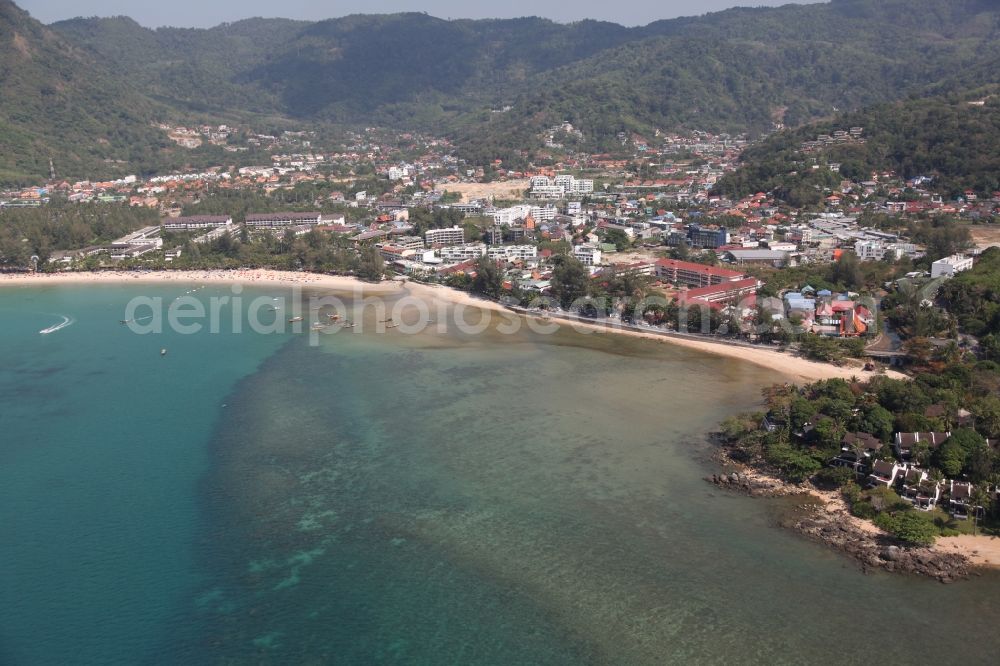 Kammala from above - The coastal area near Kammala on the island of Phuket in Thailand is located in the west of the island