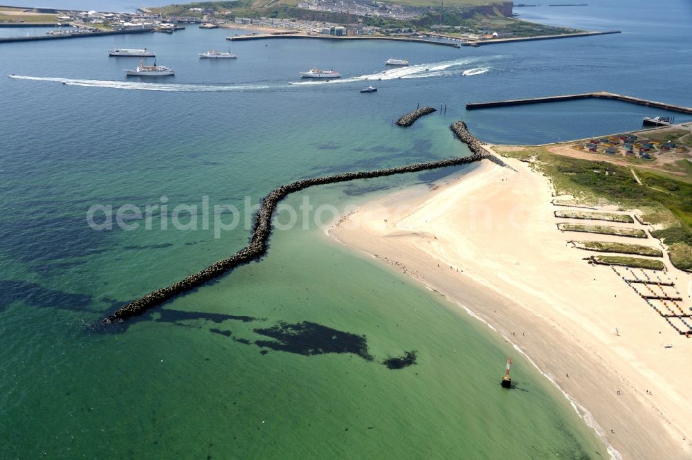 Helgoland from the bird's eye view: Coastal area of Helgoland Dune - island in the North Sea in Schleswig-Holstein