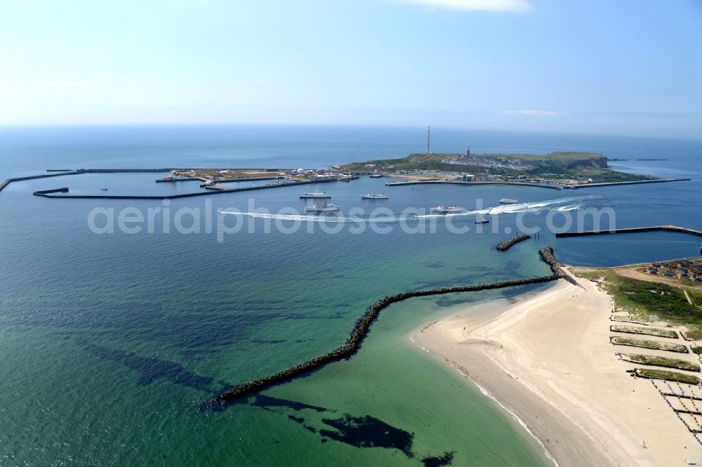 Aerial image Helgoland - Coastal area of Helgoland Dune - island in the North Sea in Schleswig-Holstein