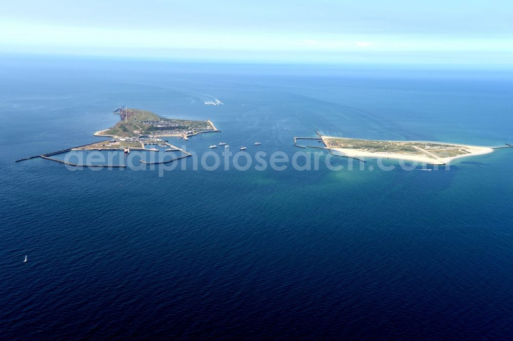 Aerial image Helgoland - Coastal area of Helgoland and Helgoland Dune - Islands in the North Sea in Schleswig-Holstein