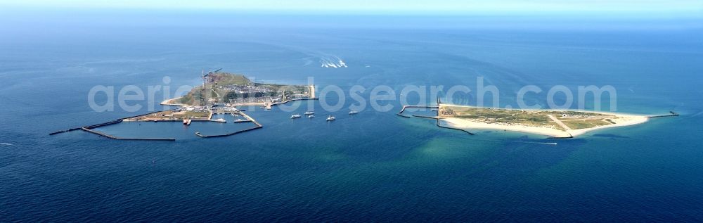 Aerial photograph Helgoland - Coastal area of Helgoland and Helgoland Dune - Islands in the North Sea in Schleswig-Holstein