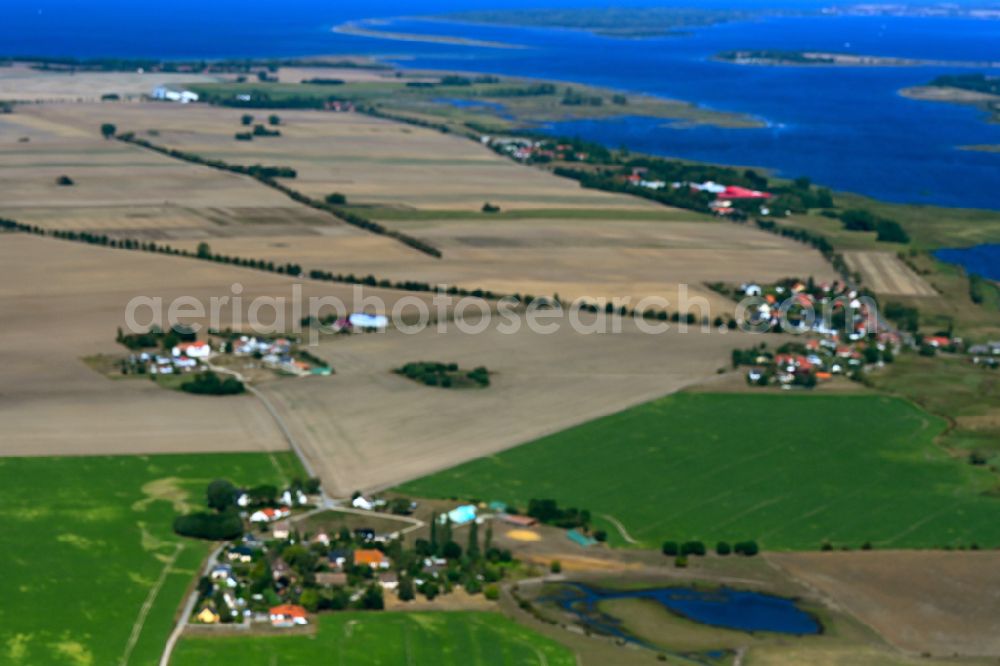 Fährdorf from the bird's eye view: Coastal area of island Poel - Island in Faehrdorf on the Baltic Sea in the state Mecklenburg - Western Pomerania, Germany