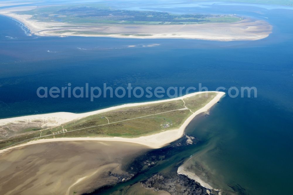 Aerial image List - Coastal area of the Insel Sylt in List in the state Schleswig-Holstein