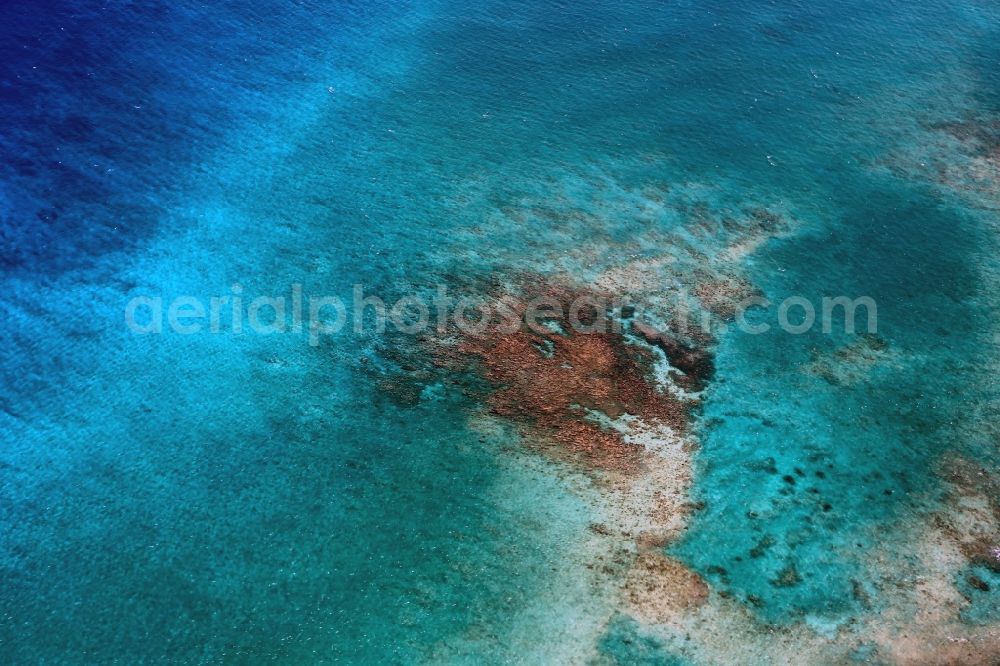 Aerial image Cave Cay - Coastal Caribbean Pacific islands on the edge of the North Atlantic Ocean in Cave Cay Iceland, Bahamas