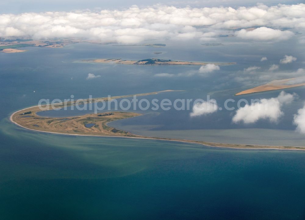 Aerial photograph Nakskov - Coastal area of the Langoe - Peninsula in Langoe in Nakskov in Denmark