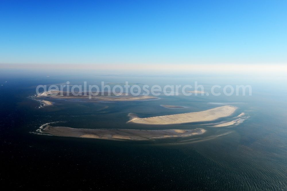 Aerial photograph Nigehörn - North Sea coastal region of the conservation reserve and bird sanctuary - island in Nigehoern in state of Hamburg