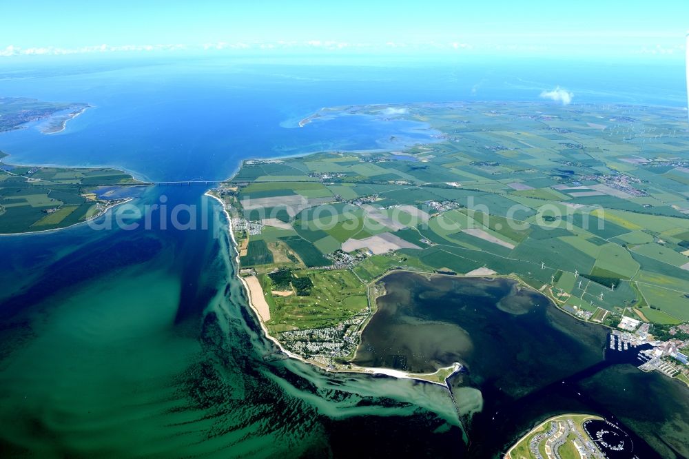 Burg auf Fehmarn from the bird's eye view: Coastal area of the North Sea - Island in Burg auf Fehmarn in the state Schleswig-Holstein