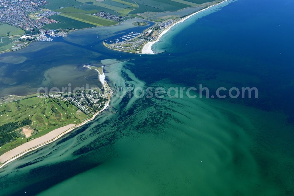 Aerial image Fehmarn - Coastal area of the North Sea - Island in Fehmarn in the state Schleswig-Holstein